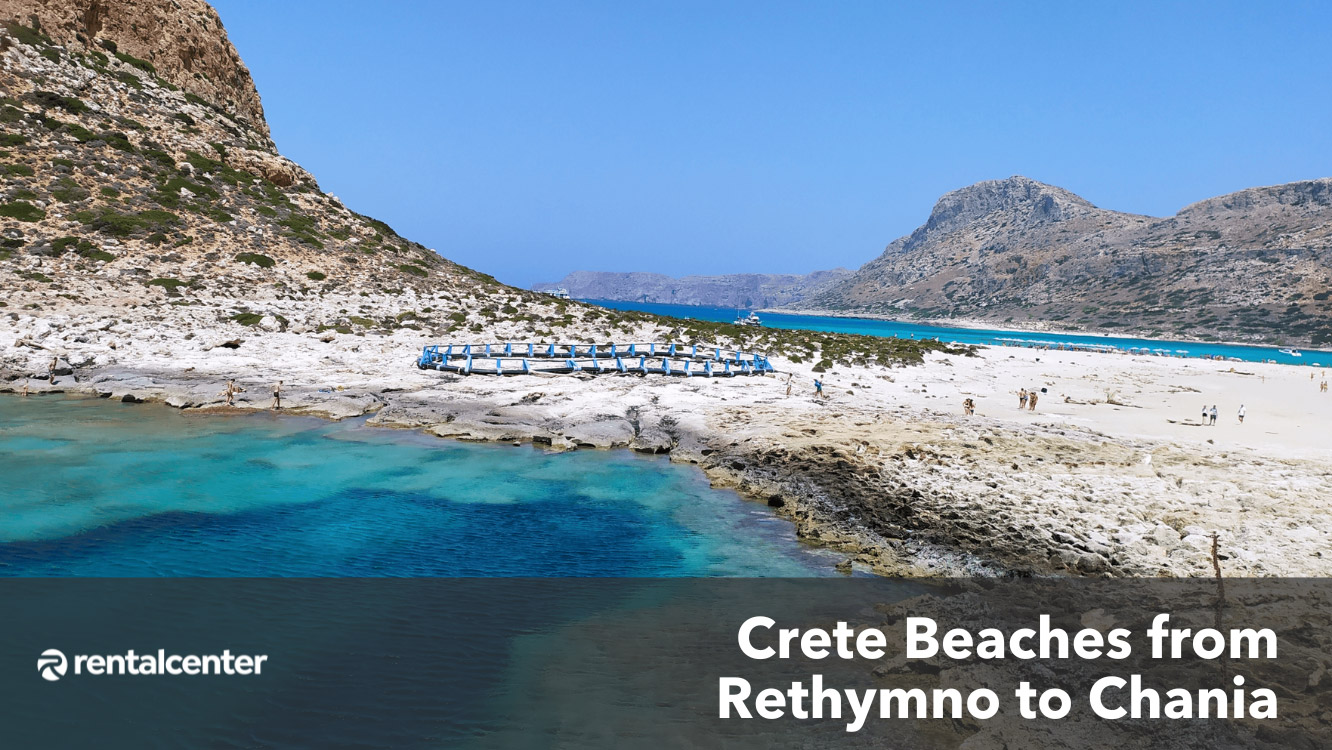 Stranden van Kreta van Rethymno tot Chania