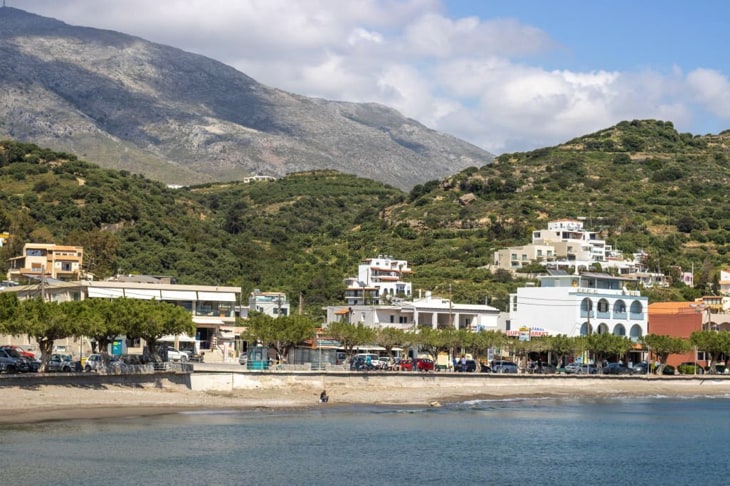 The Town in Plakias beach