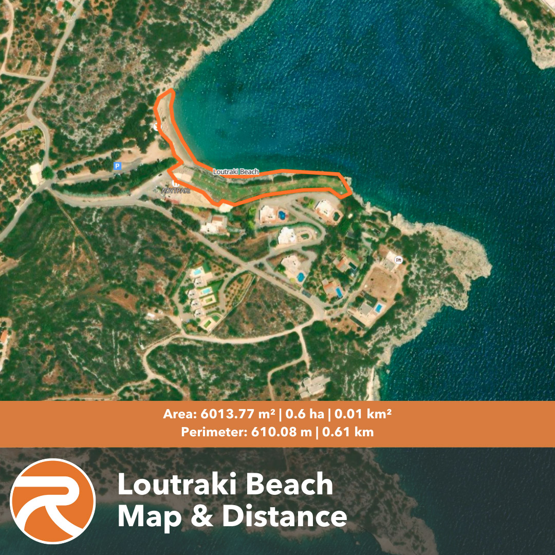 Loutraki Beach map