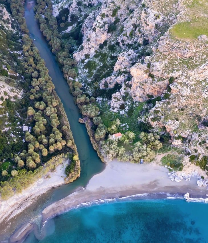 Preveli beach