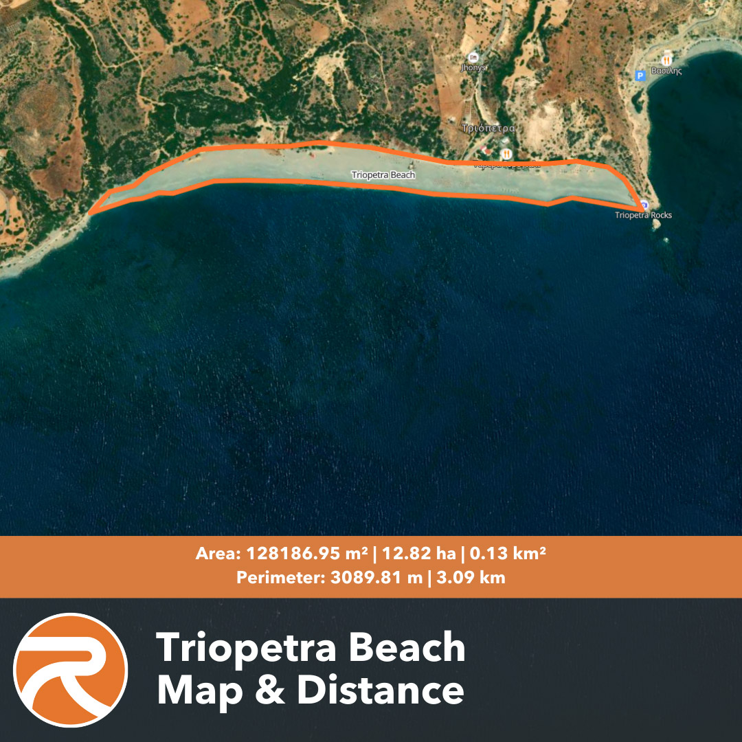 Triopetra Beach map
