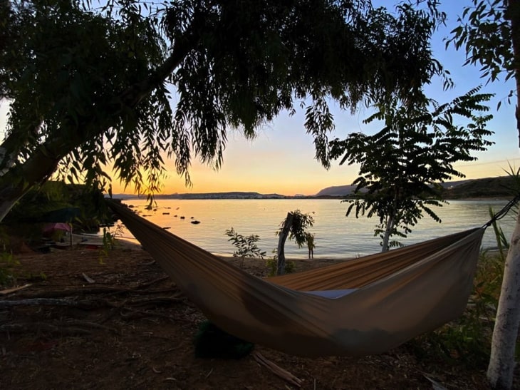 Waking up at Loutraki beach
