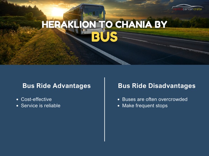 Pro und Contra für die Anreise mit dem Bus von Heraklion nach Chania