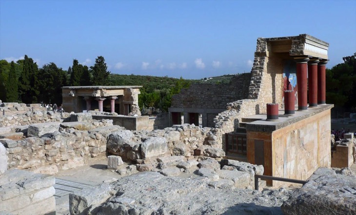 Außenhof des Palastes von Knossos