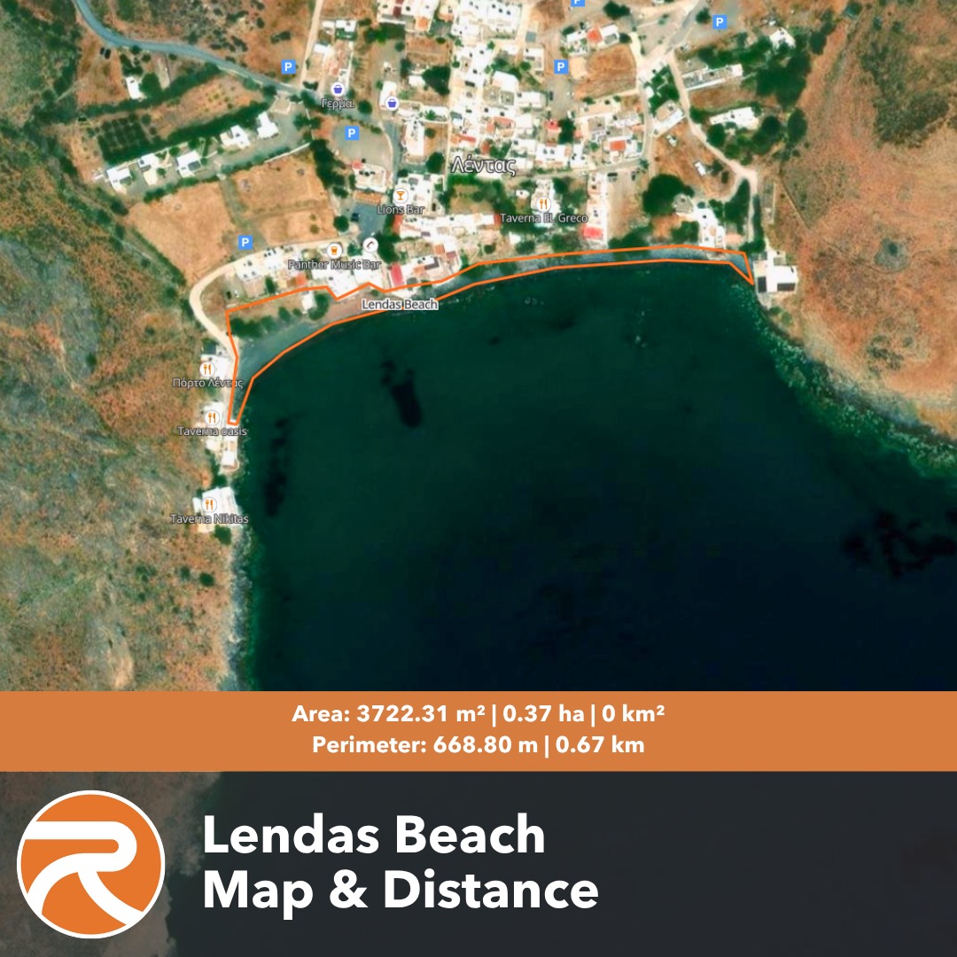 Mappa di Lendas Beach