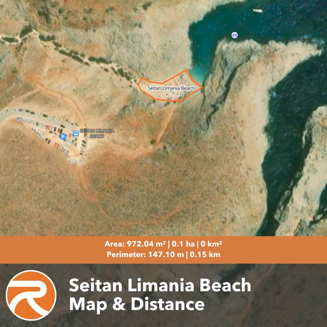 Seitan Limania Beach Map