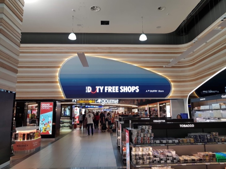 Duty free shops at Heraklion Airport