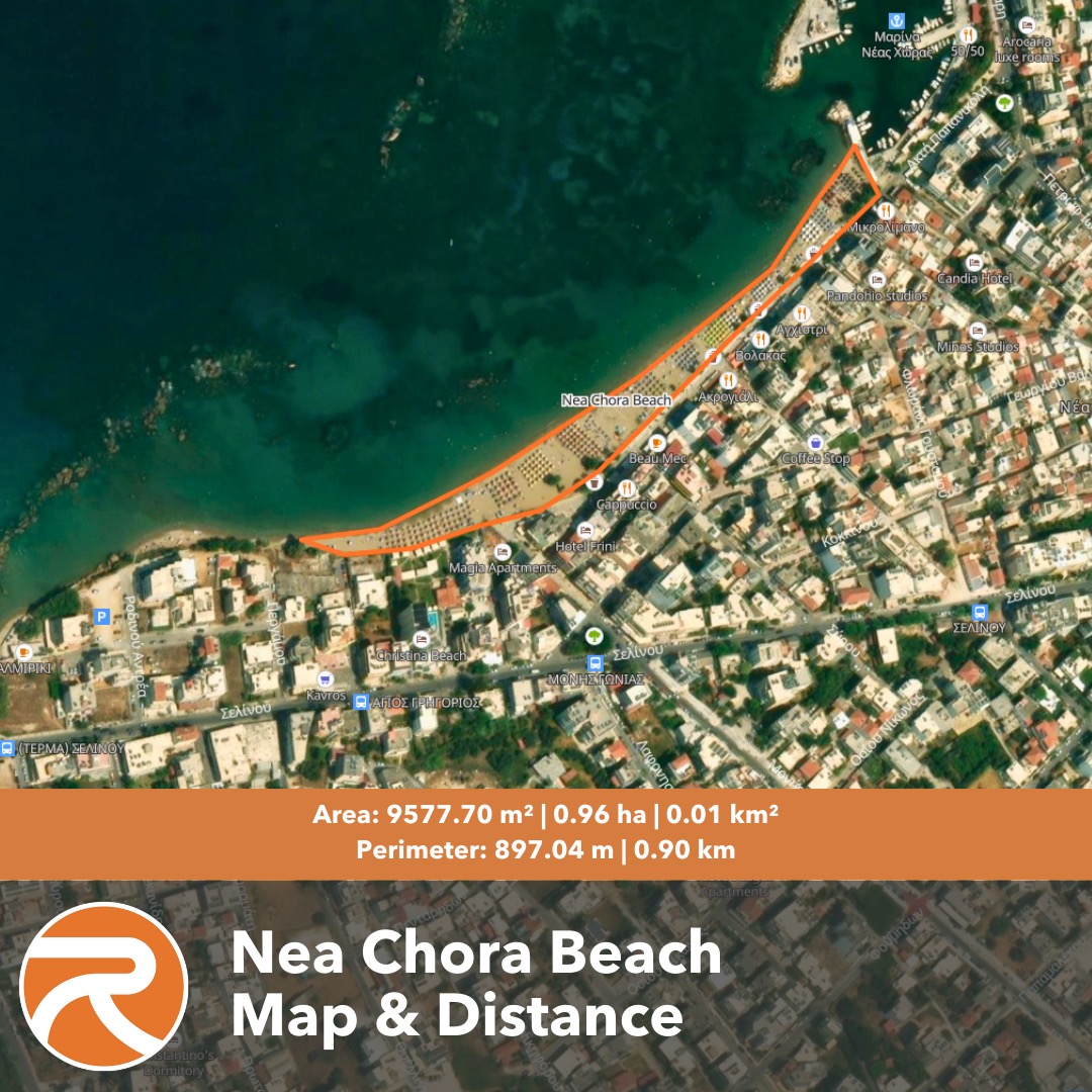 Nea Chora Beach Map
