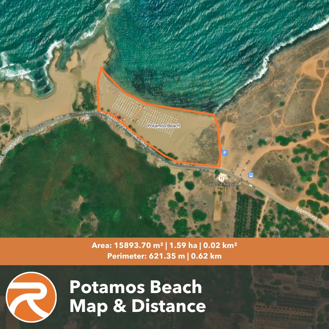 Potamos Beach Map