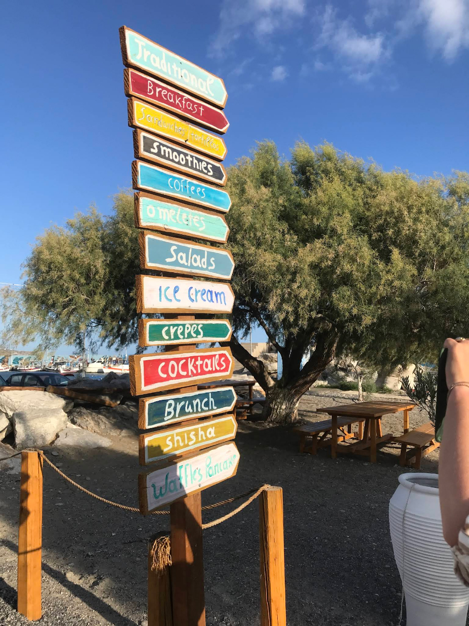 Kastri Beach Sign