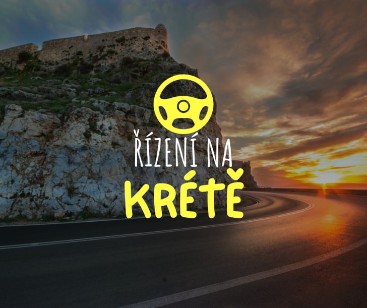 Řízení auta na Krétě