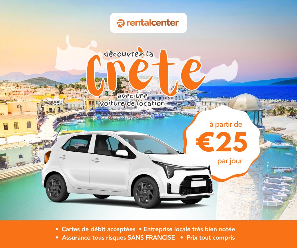 Explorez la Crète avec une location de voiture!