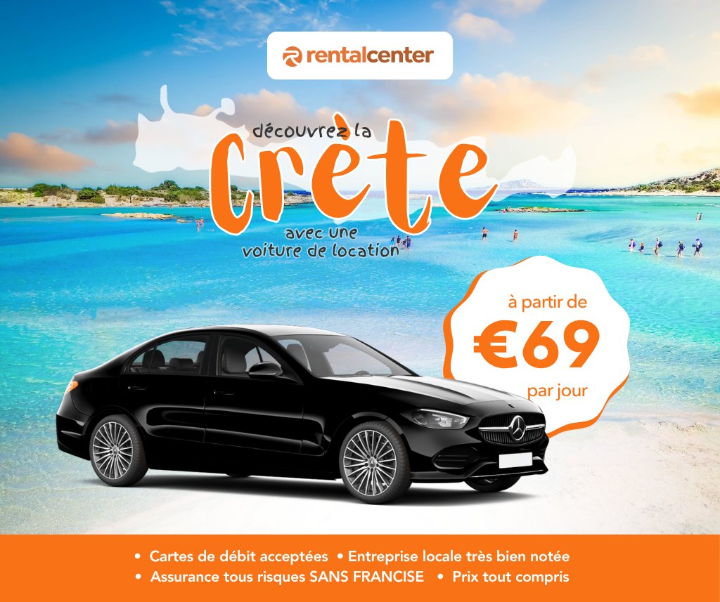 Explorez la Crète avec une location de voiture!