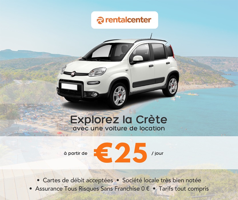 Explorez la Crète avec une location de voiture à partir de 25 € par jour