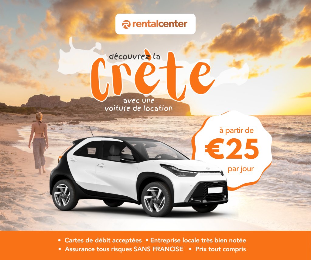 Explorez la Crète avec une location de voiture!