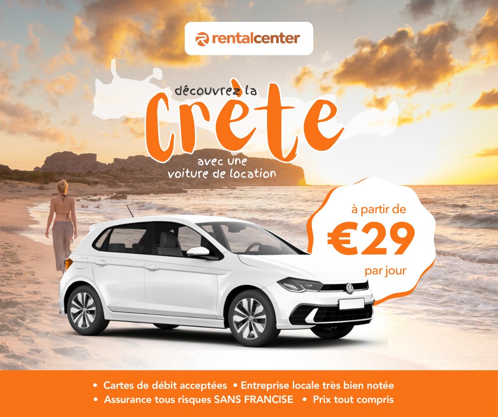 Explorez la Crète avec une location de voiture!