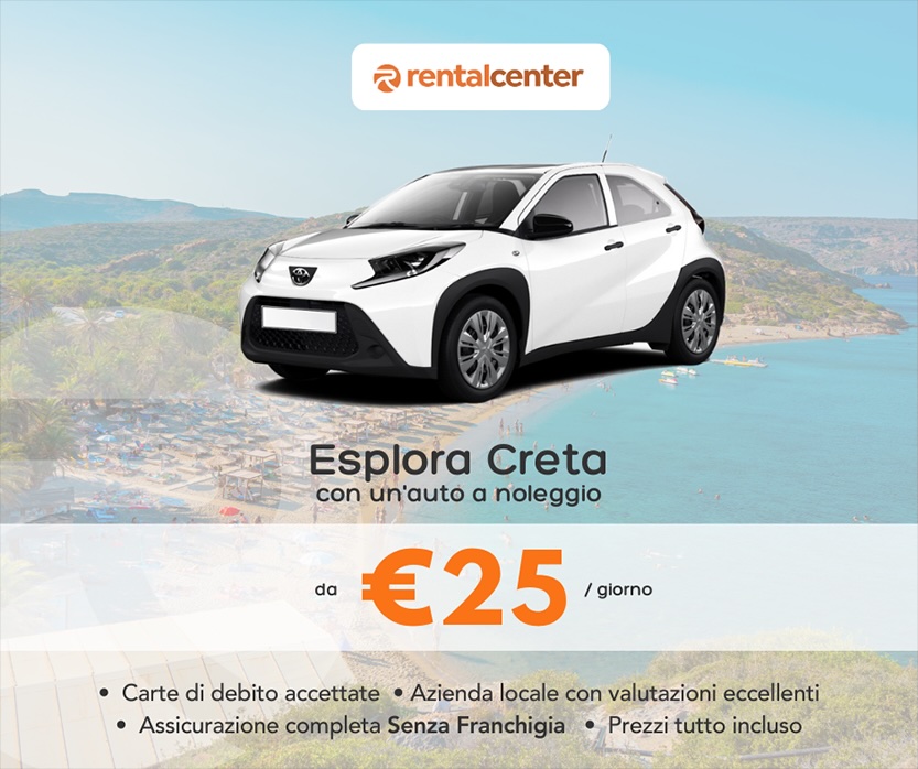 Esplora Creta con un'auto a noleggio a partire da 25 € al giorno