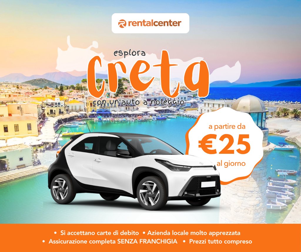 Esplora Creta con un'auto a noleggio!