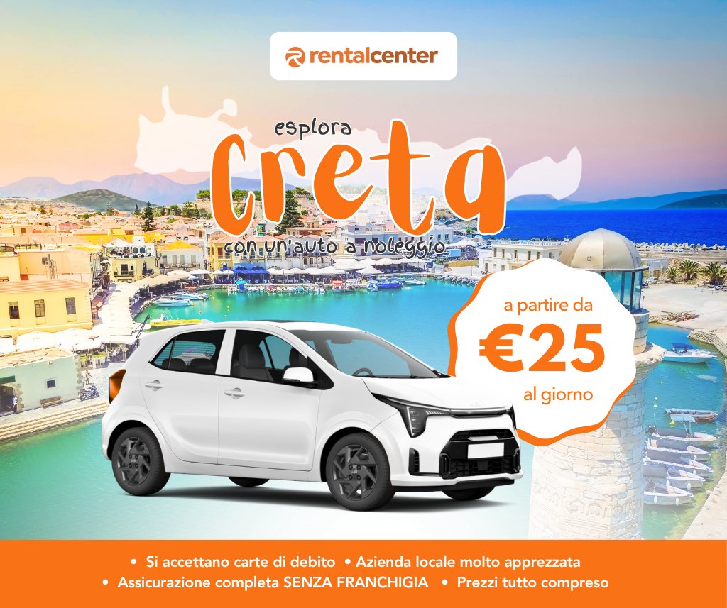Esplora Creta con un'auto a noleggio!