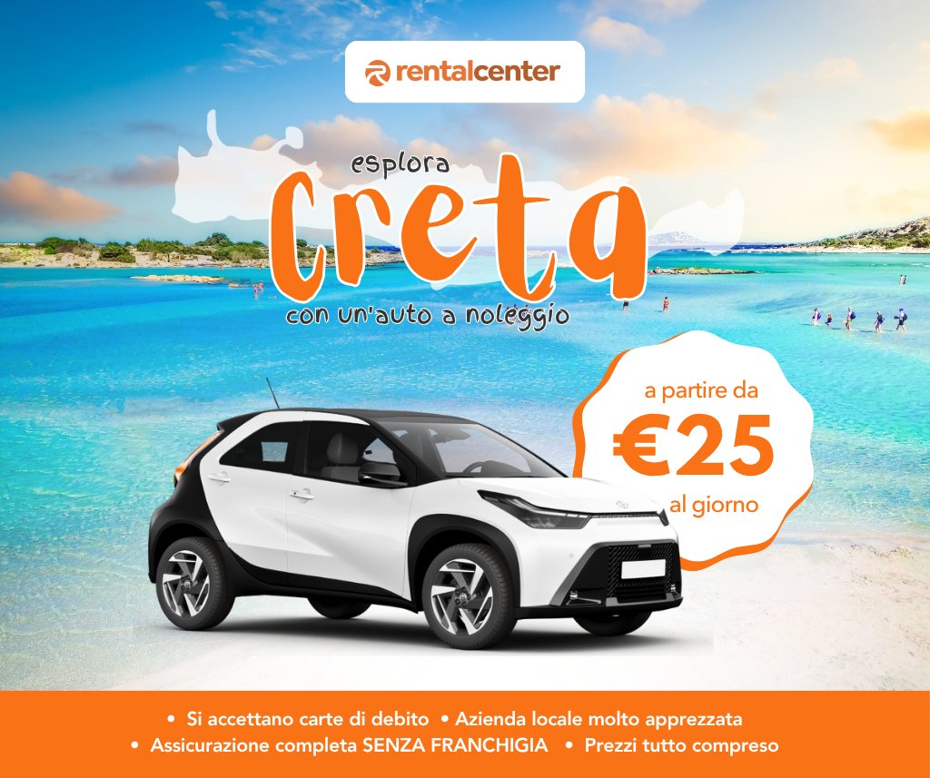 Esplora Creta con un'auto a noleggio!