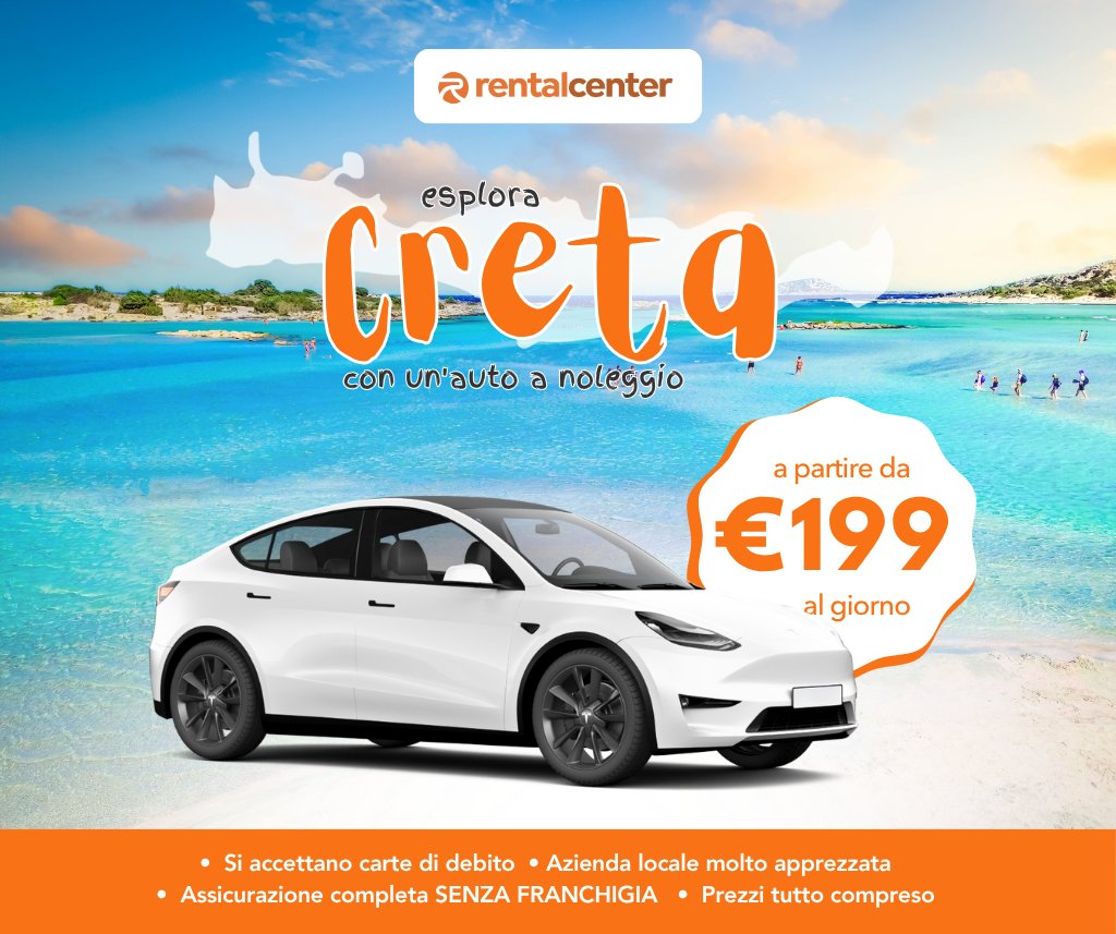 Esplora Creta con un'auto a noleggio!
