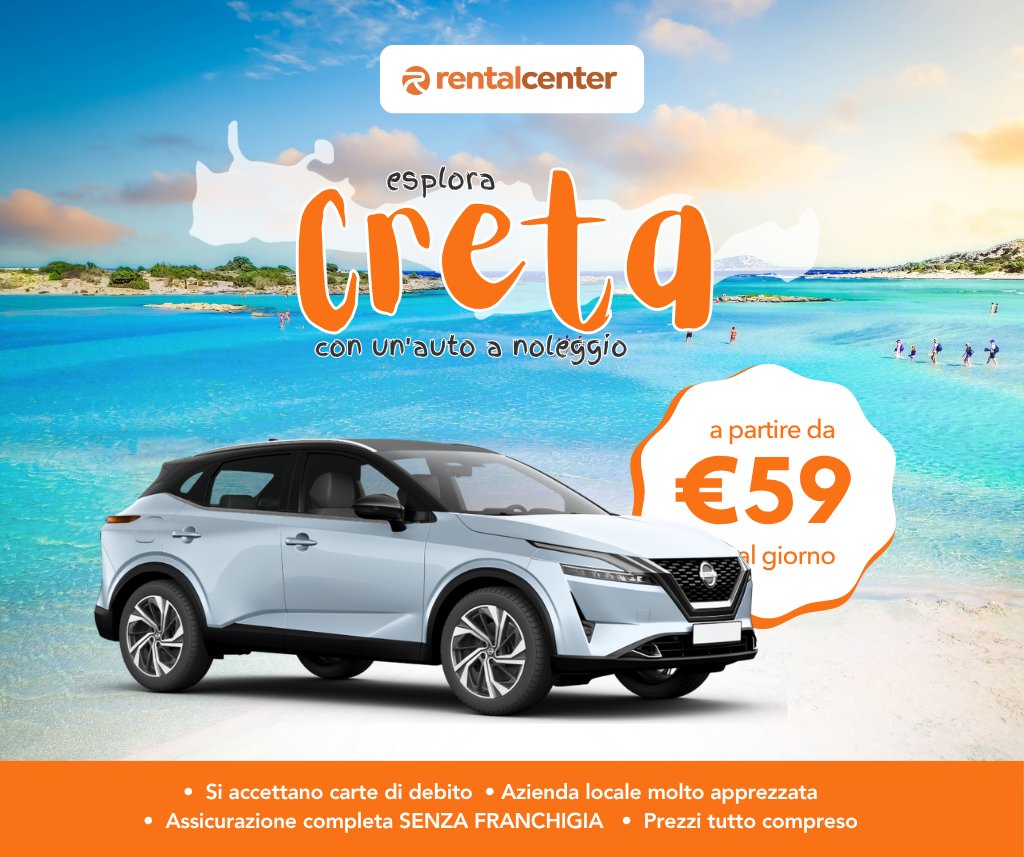 Esplora Creta con un'auto a noleggio!