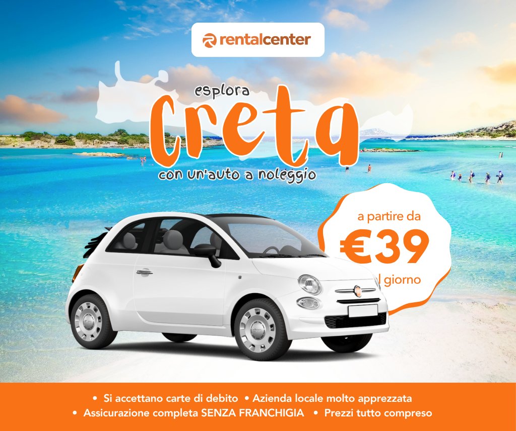 Esplora Creta con un'auto a noleggio!