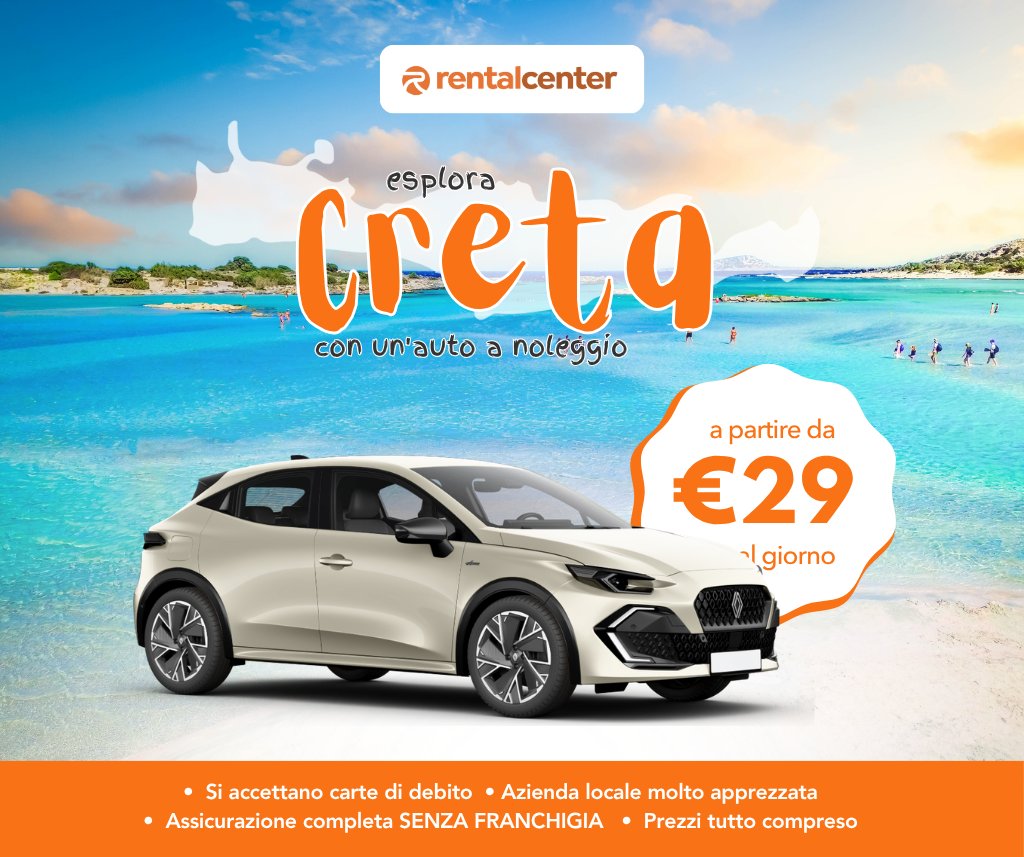 Esplora Creta con un'auto a noleggio!