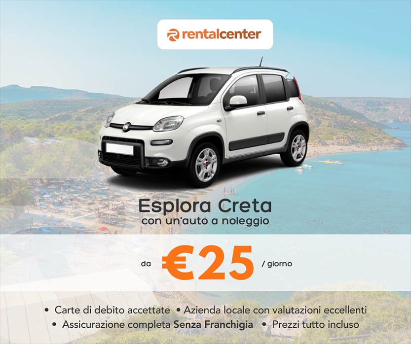 Esplora Creta con un'auto a noleggio a partire da 25 € al giorno