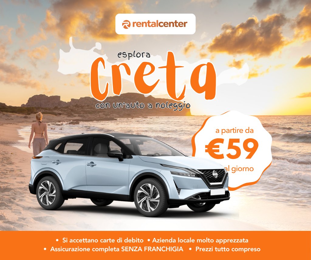 Esplora Creta con un'auto a noleggio!
