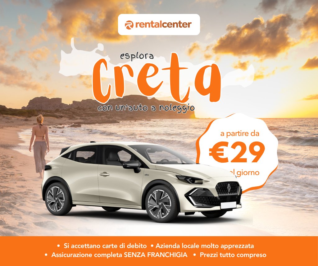 Esplora Creta con un'auto a noleggio!