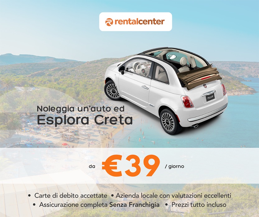 Esplora Creta con un'auto a noleggio!