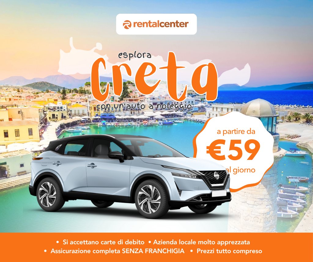 Esplora Creta con un'auto a noleggio!