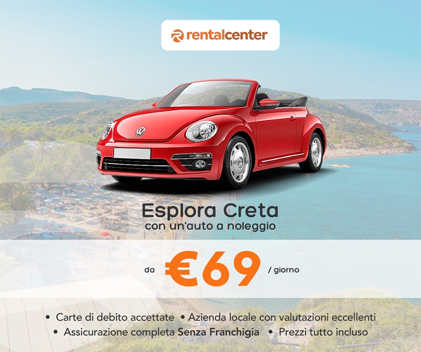 Esplora Creta con un'auto a noleggio!