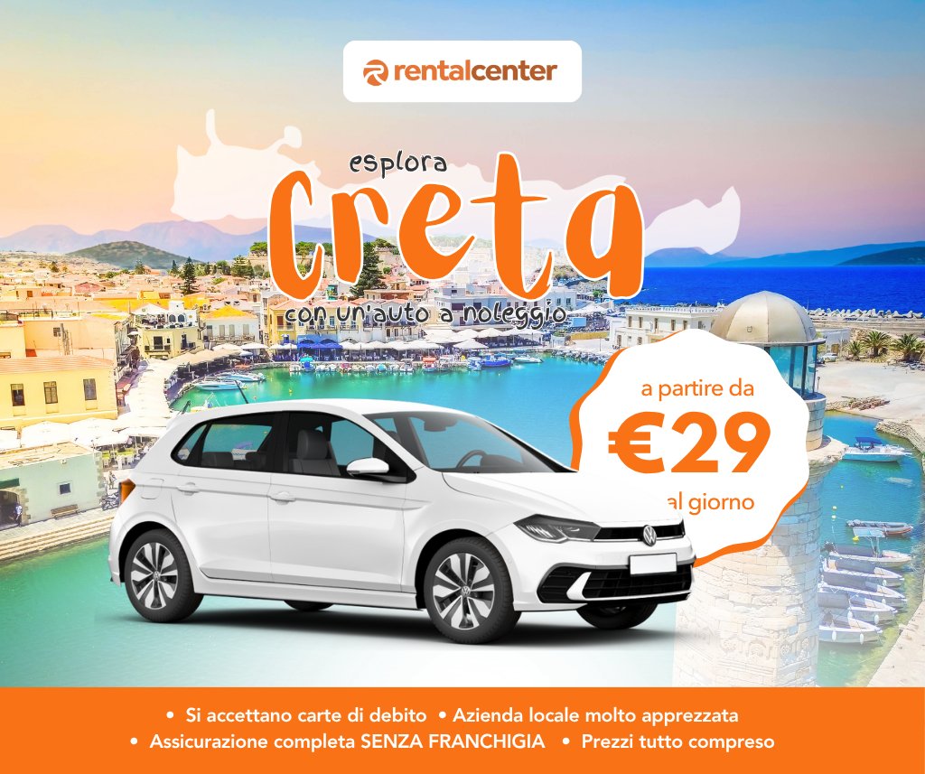 Esplora Creta con un'auto a noleggio!