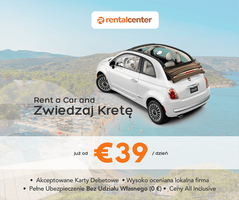 Odwiedź Kretę z wynajem samochodu od 25 € (106,10 zł) za dzień!