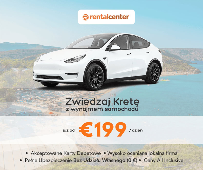 Odwiedź Kretę z wynajem samochodu od 25 € (106,10 zł) za dzień!