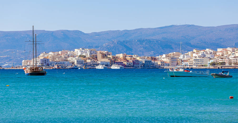 Agios Nikolaos Boot uitzicht