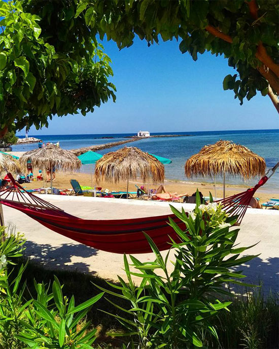 Georgioupolis strand in de zomer