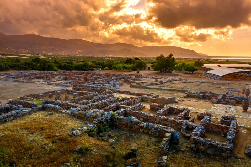 Minoischer Palast in Malia Kreta